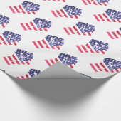 Papier Cadeau Résistez à l'antiTrump du drapeau américain (Coin)