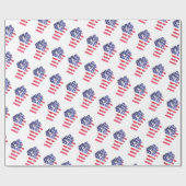 Papier Cadeau Résistez à l'antiTrump du drapeau américain (Plat)