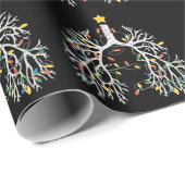 Papier Cadeau Respiratory Therapist Christmas Lung RT Nurse Crew (Coin rond)