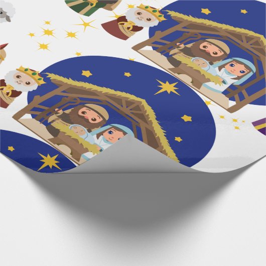 Papier Cadeau Responsable de la nativité (Coin)