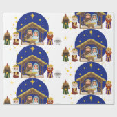 Papier Cadeau Responsable de la nativité (Plat)