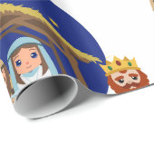 Papier Cadeau Responsable de la nativité (Coin rond)