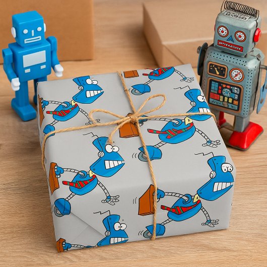 Papier Cadeau Responsable de l'entreprise Robot