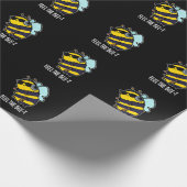 Papier Cadeau Ressentez L'Abeille-t Funny Bee Pun Dark BG (Coin)