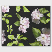 Papier Cadeau Ressort Apple Blossom Enveloppement papier mat (Plat)