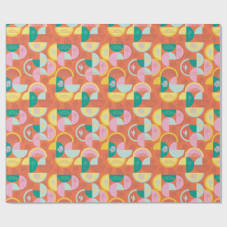 Papier Cadeau Ressorts de palmiers modernes et ensoleillés du mi