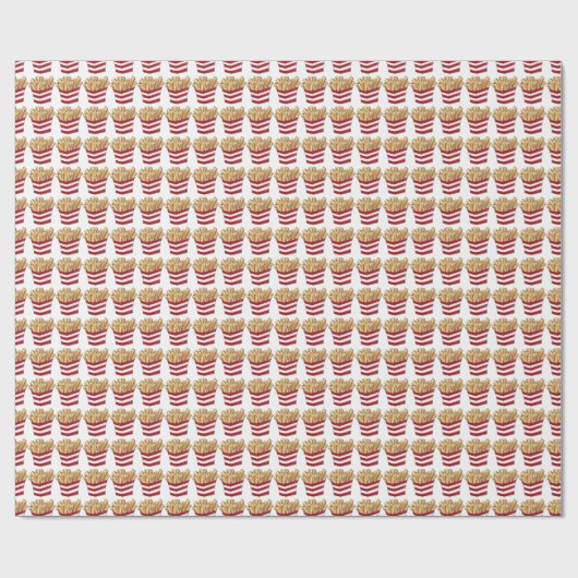 Papier Cadeau Restauration rapide frites frites frites pommes de (Plat)