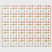 Papier Cadeau restauration rapide kawaii (Plat)