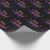 Papier Cadeau Rester le texte Extraordinaire en noir (Coin)