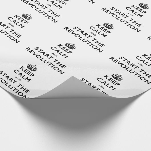 Papier Cadeau Restez Calme Et Commencez La Révolution (Coin)