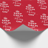 Papier Cadeau Restez Calme Et Joyeux Pendant Les Fêtes De Noël D (Coin)