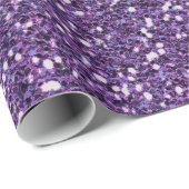Papier Cadeau Restez calme et mauve (Coin rond)