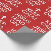 Papier Cadeau Restez Calme Laissez Jésus Diriger Sur La Foi Chré (Coin)