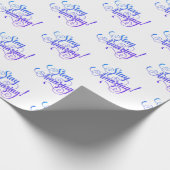 Papier Cadeau Restez Incroyable texte sur blanc (Coin)