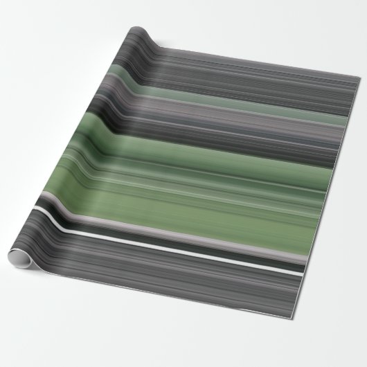 Papier Cadeau Résumé #1 : Vert olive et gris (Déroulé)