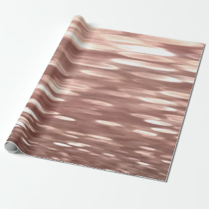 Papier Cadeau Résumé #3 : Rose cuivre doré scintillant