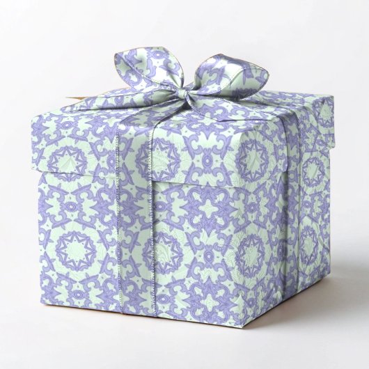 Papier Cadeau Résumé abstrait violet et bleu