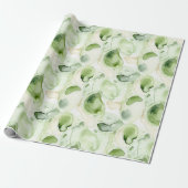 Papier Cadeau Résumé Vert Avocat (Déroulé)