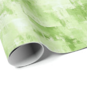 Papier Cadeau Résumé Vert de Printemps  (Coin rond)