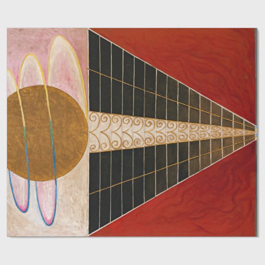 Papier Cadeau Retable, Groupe X, No.2 par Hilma af Klint (Plat)