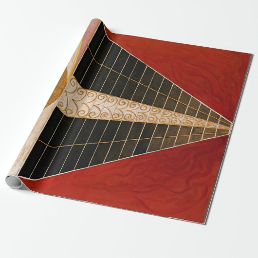 Papier Cadeau Retable, Groupe X, No.2 par Hilma af Klint (Déroulé)