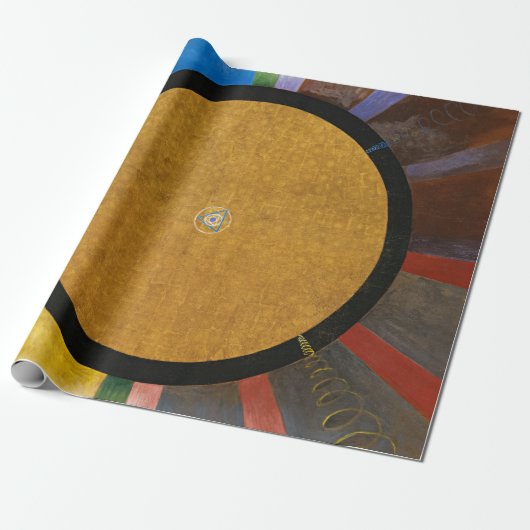 Papier Cadeau Retable, Groupe X, No 3 par Hilma af Klint (Déroulé)