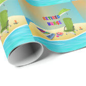 Papier Cadeau Rétired Nurse (Coin rond)