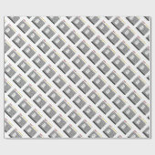 Papier Cadeau Retour à fournitures scolaires Composition Books P (Plat)