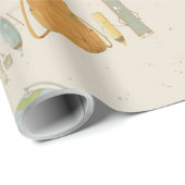 Papier Cadeau Retour à l'école amis (Coin rond)