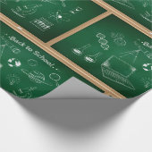 Papier Cadeau Retour à l'école Science Chalkboard Éducation (Coin)