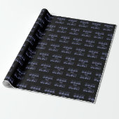 PAPIER CADEAU RETOUR LE BLEU (Déroulé)