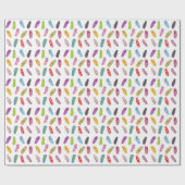 Papier Cadeau Retourner le Motif | Toute couleur arrière - plan (Plat)