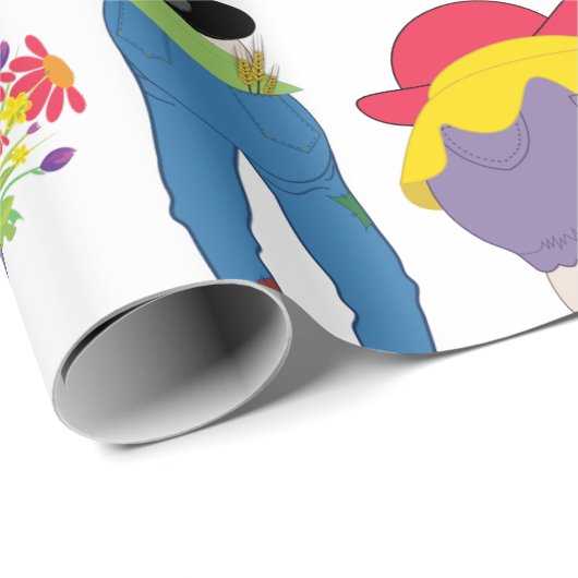 Papier Cadeau Retraité (Coin rond)