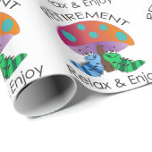 Papier Cadeau Retraite (Coin rond)