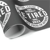 Papier Cadeau retraité 2023 (Coin rond)