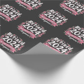 Papier Cadeau Retraité 2024 Pas mon problème Plus de retraite (Coin)