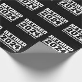 Papier Cadeau Retraité 2024 Plus Mon Problème  (Coin)