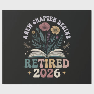 Papier Cadeau Retraité 2026 Un Nouveau Chapitre Commence