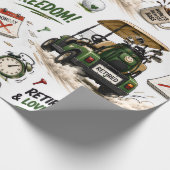 Papier Cadeau Retraite de golf pour golfeur (Coin)