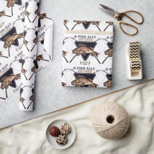 Papier Cadeau Retraite drôle Personnalisée Ofish Retraité