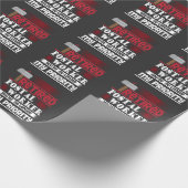 Papier Cadeau Retraite drôle retirée de livreur de travailleur (Coin)