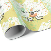 Papier Cadeau Retraite - Une longue pause café (Coin rond)