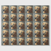 Papier Cadeau Retriever doré (Plat)