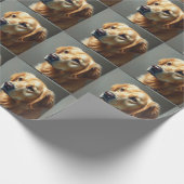 Papier Cadeau Retriever doré (Coin)