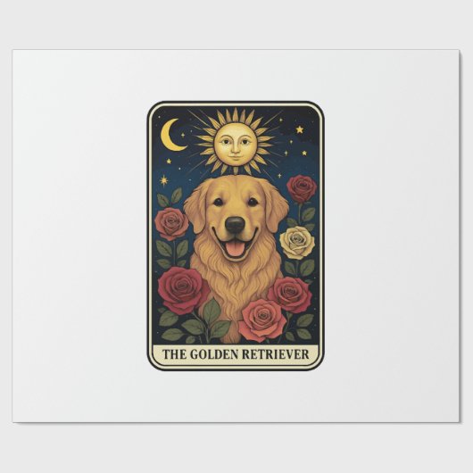 Papier Cadeau Retriever doré (Plat)