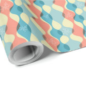 Papier Cadeau Retro 50's Style Festive Holiday (Coin rond)