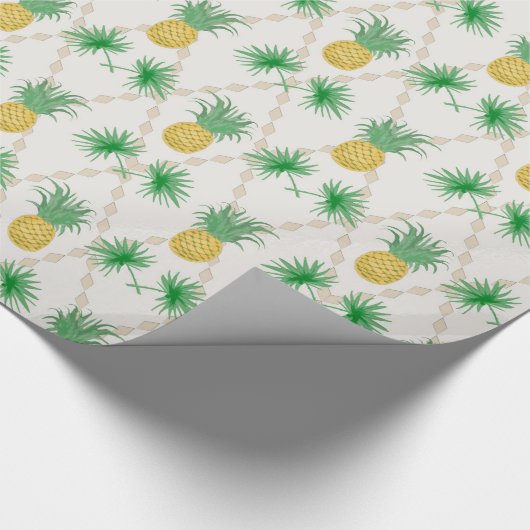 Papier Cadeau Rétro, ananas (Coin)