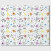 Papier Cadeau Rétro atomique (Plat)