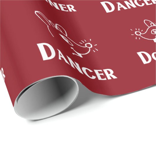 Papier Cadeau Retro - Bébé Reindeer (Coin rond)