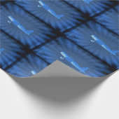 Papier Cadeau Rétro bleu de l'avion #87 (Coin)